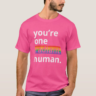 Camiseta Eres una lluvia transexual bisexual humana radiant