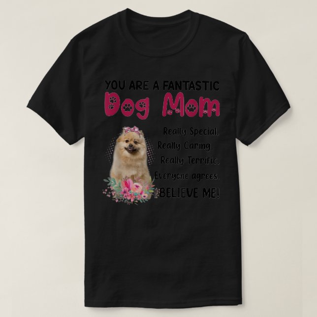 Camiseta Eres una mamá perruna fantástica Feliz Día de la M (Diseño del anverso)