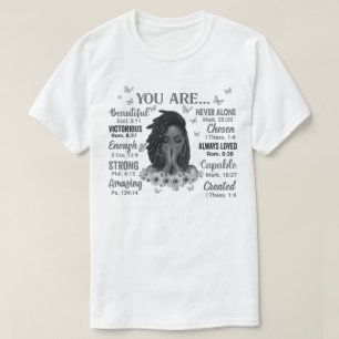 Camiseta Eres una mujer negra cristiana Melanin Sista