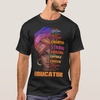 Camiseta Eres Único Educador Fuerte E Increíble