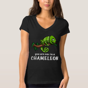 Camiseta Eres Uno En Un Lizard Gracioso De Chameleon