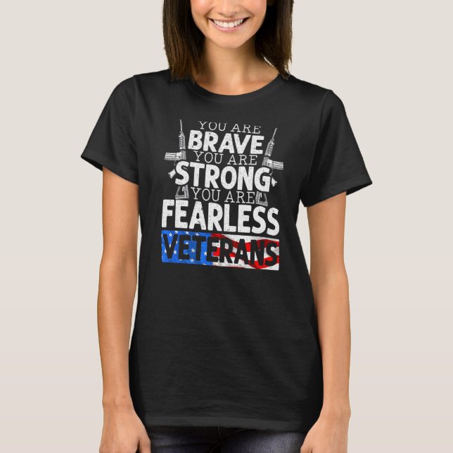 Camiseta Eres valiente, eres fuerte, vete sin miedo (Anverso)