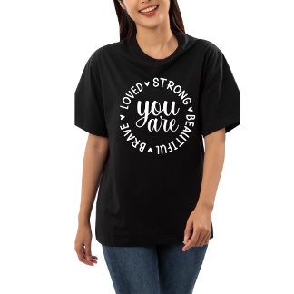 Camiseta Eres Valiente Fe Cristiana Inspiradora