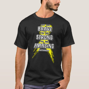 Camiseta Eres valiente y asombrosa Spina Bifida Awarenes