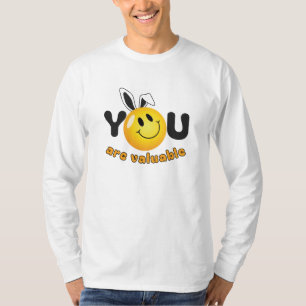 Camiseta Eres Valioso Arte Motivacional - Corazón Adorable 