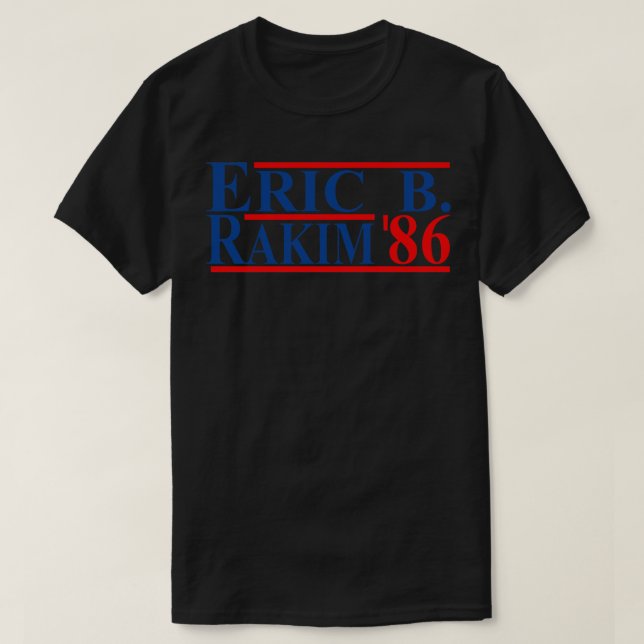 Camiseta Eric B Rakim Para 86 Baseball TShirt (Diseño del anverso)