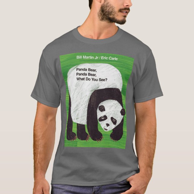 Camiseta Eric Carle Panda Bear ¿Qué ves amigo vinta (Anverso)