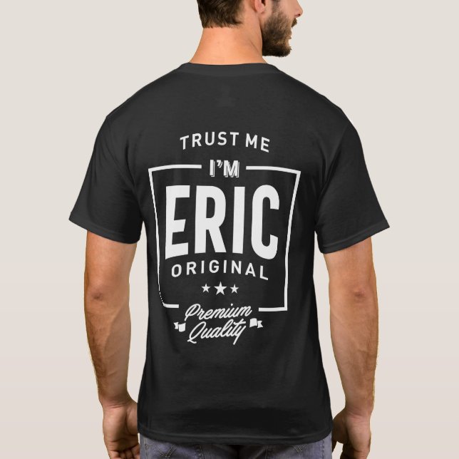 Camiseta Eric Nombre personalizado Regalo de cumpleaños (Reverso)