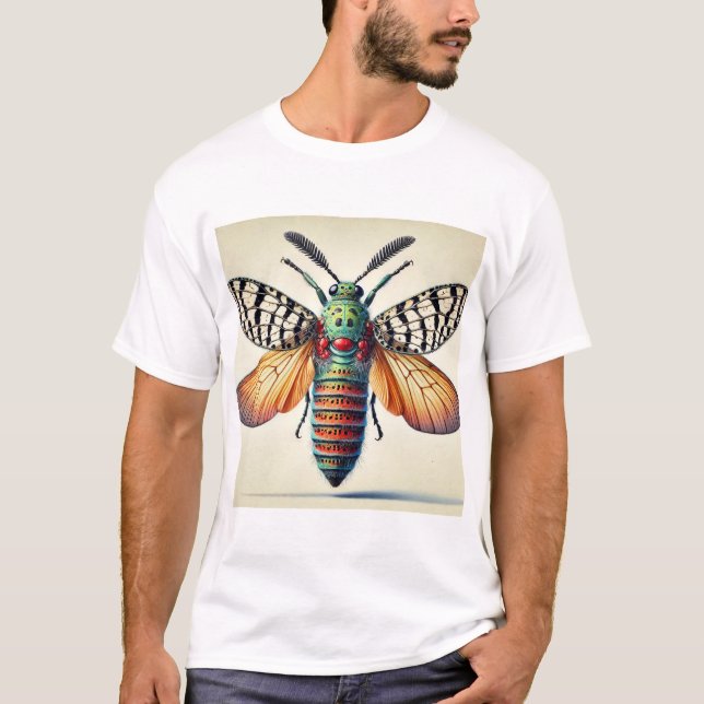Camiseta Ericodesma Insect Dorsal View 010824IREF207 - Wate (Anverso)