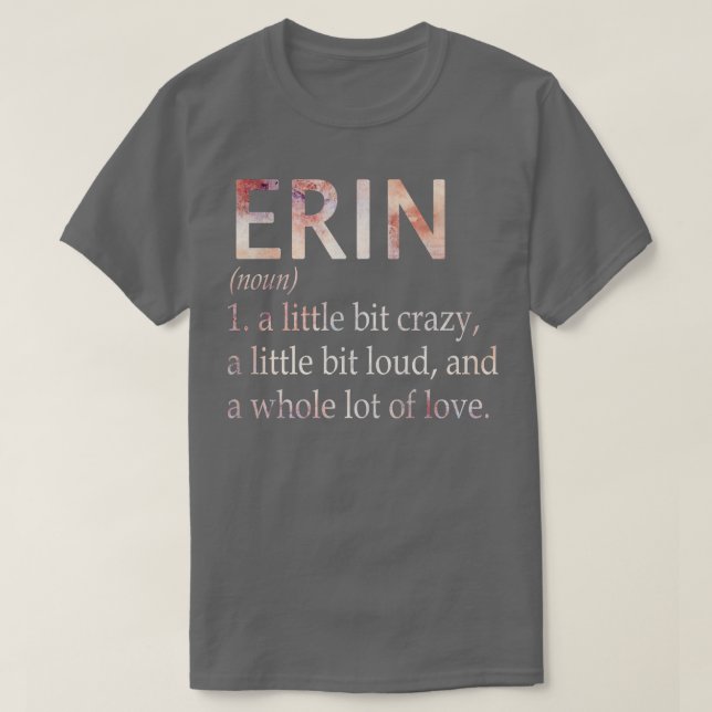 Camiseta Erin Chica Name Definition (Diseño del anverso)