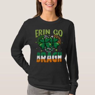 Camiseta -Erin Go Bragh Diseño de trébol del Día de San Pat