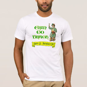 Camiseta Erin Go Braugh Feliz Día de San Patricio diciendo