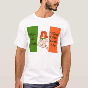 Camiseta Erin va el día de St Patrick feliz braless