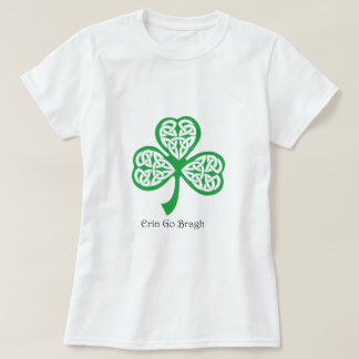 Camiseta Erin va trébol de Bragh con el knotwork céltico