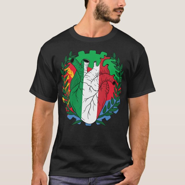 Camiseta Eritrea Eritrea Día de Saint Josephs Italia (Anverso)
