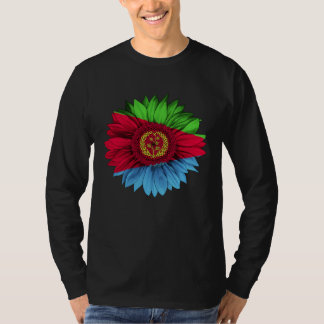 Camiseta Eritrea Flag Sunflower Eritrean Roots Proud Patrio