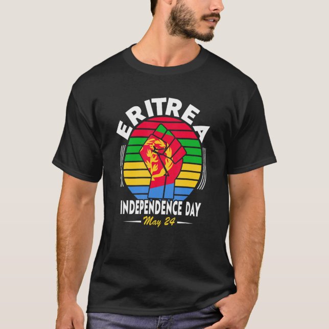 Camiseta Eritrea Independence Day I Love the Flag Eritrea (Anverso)