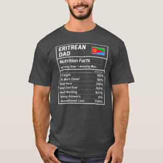 Camiseta Eritrea: Los hechos de nutrición de papá eritreo