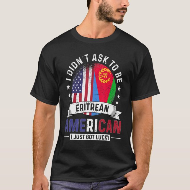 Camiseta Eritrean American Countries Flags Pride Eritrea Fl (Anverso)