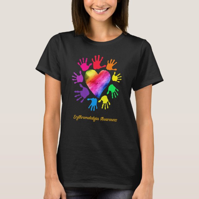 Camiseta Eritromelalgia Sensibilización Manos Eritromelalgi (Anverso)