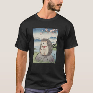 Camiseta Erizo Arte Japonés Kyosai Antiguo Arte Japón