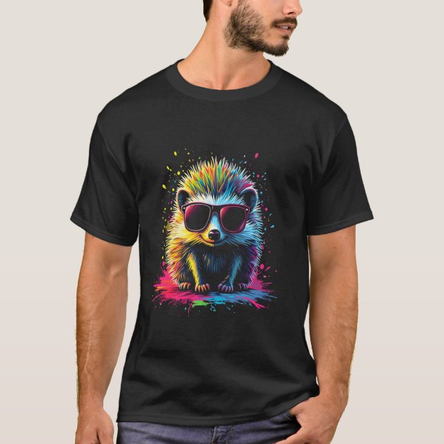 Camiseta Erizo Colorido (Anverso)