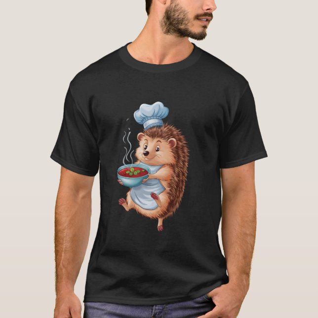 Camiseta Erizo comiendo borscht (Anverso)