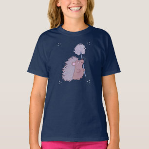 Camiseta Erizo con Diente de León Encantadora Naturaleza