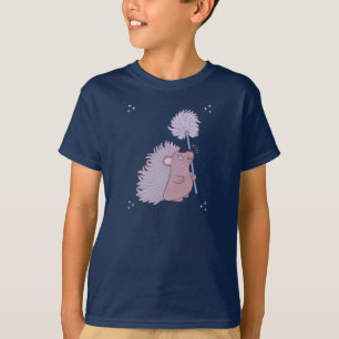 Camiseta Erizo con Diente de León Encantadora Naturaleza