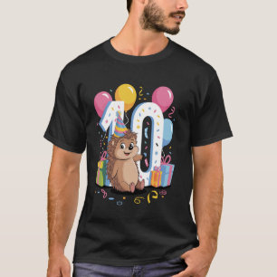Camiseta Erizo cumpleaños 10º niño niña 10 años décimo