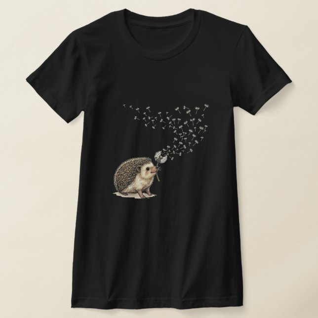 Camiseta Erizo de "Deseo concedido" soplando diente de león (Distribución)