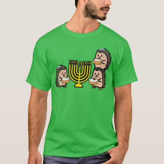 Camiseta Erizo de Janucá Chanuká judíos hombres mujeres niñ