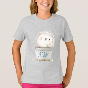 Camiseta Erizo de Jardín con Flor de Margarita