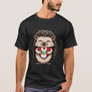 Camiseta Erizo de la bandera del Perú corazón raíces peruan
