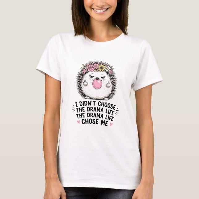 Camiseta Erizo de la vida dramática (Anverso)