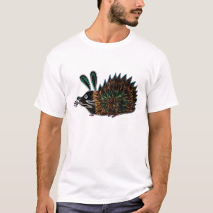 Camiseta Erizo del conejito y zanahoria llameante
