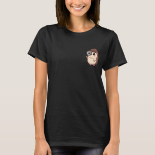 Camiseta Erizo detective lindo con lupa