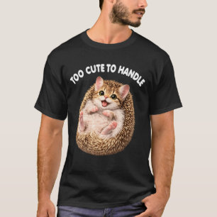 Camiseta Erizo Divertido Gato Animal Lindo Meme Amante