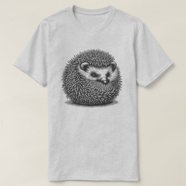 Camiseta Erizo enroscado (Diseño del anverso)