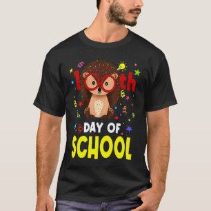 Camiseta Erizo Lindo 100 Días Del Estudiante En La Escuela