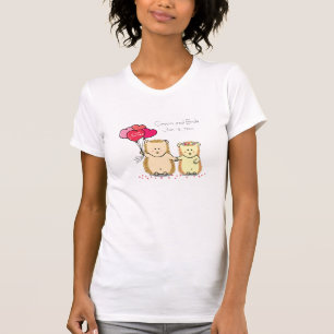 Camiseta Erizo lindo con globos, pareja recién casada