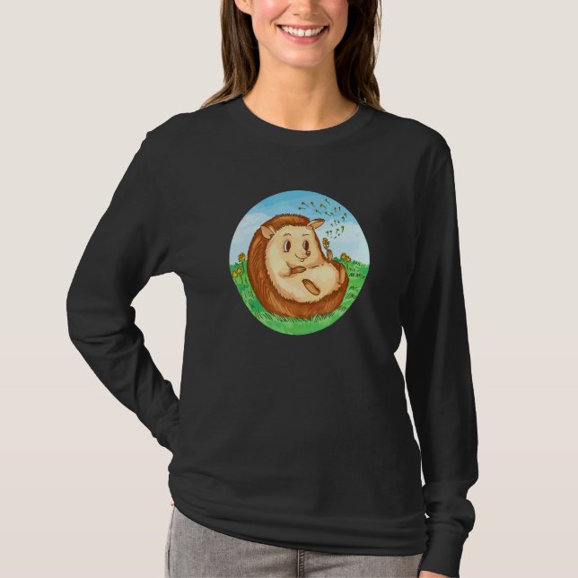 Camiseta Erizo Lindo Diente de León Erizo Espinoso (Anverso)