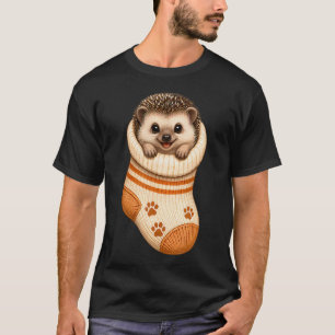 Camiseta Erizo Lindo En Calcetín De Bebé Acogedor Mamá Eriz