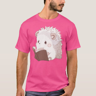 Camiseta Erizo lindo leyendo 2