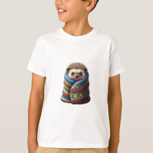 Camiseta Erizo Pequeño en Manta de Punto Estampada para Niñ