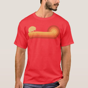 Camiseta Erizo Retro Atardecer Vintage 60s 70s para mí chic