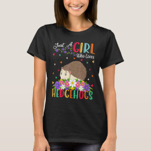 Camiseta Erizo Solo Una Chica Que Ama A Los Erizos