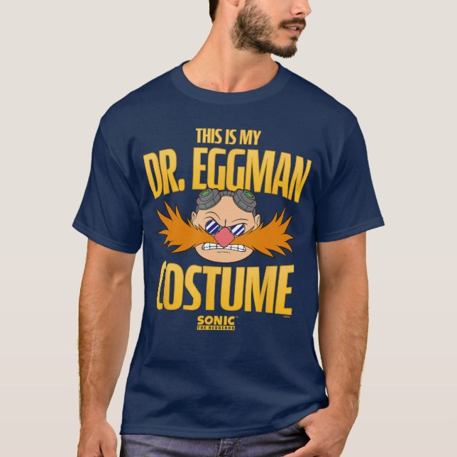 Camiseta Erizo Sónico Halloweenhis Es Mi Traje De Dr Eggman (Anverso)