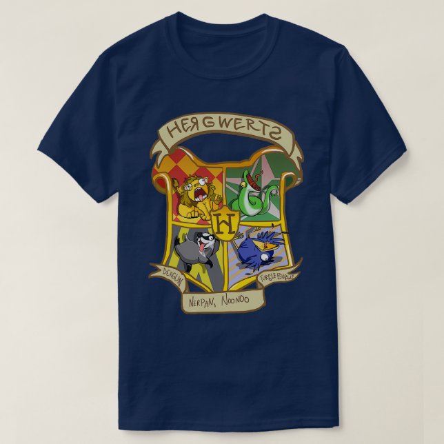 CAMISETA ERMAHGERD HERGWERTS (Diseño del anverso)