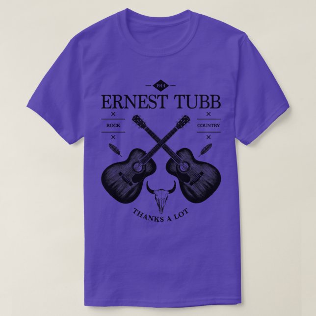 Camiseta Ernest Tubb Acoustic Guitar Vintage Logo (Diseño del anverso)